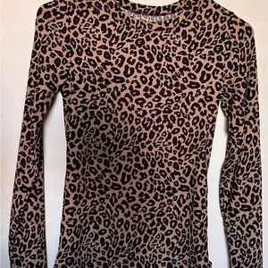 No Boundaries Animal Print Long Sleeve Top